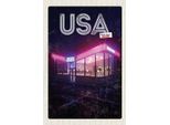 Vianmo Insegna In Legno 18X12 Cm Amerika Diner Restaurant Fast Food