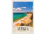 Vianmo Insegna In Legno 18X12 Cm Antigua Karibik Strand Meer