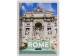 Vianmo Insegna Di Latta 40X30 Cm Rom Italien Trevi Fountain Brunnen