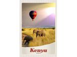 Vianmo Insegna In Legno 18X12 Cm Kenia Afrika Elefanten HeißLuftballon