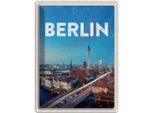 Vianmo Insegna Di Latta 40X30 Cm Berlin Deutschland Fernseherturm