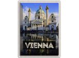 Vianmo Insegna Di Latta 40X30 Cm Wien ÖSterreich Karlskirche Reise