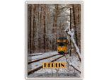 Vianmo Insegna Di Latta 40X30 Cm Berlin Deutschland Schnee Reise