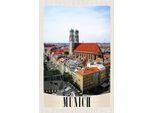 Vianmo Insegna In Legno 18X12 Cm MüNchen Stadt Kirche Stadt