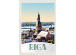 Vianmo Insegna In Legno 18X12 Cm Riga Lettland Kirche