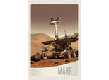 Vianmo Insegna In Legno 18X12 Cm Weltall Mars Rover Curiosity Galaktisch