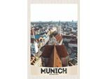 Vianmo Insegna In Legno 18X12 Cm MüNchen Altstadt Kirche