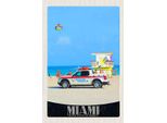 Vianmo Insegna In Legno 18X12 Cm Miami Usa Amerika Ozeanrettung Wagen