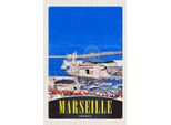 Vianmo Insegna In Legno 18X12 Cm Marseille Frankreich Stadt Riesenrad