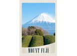 Vianmo Insegna In Legno 18X12 Cm Mont Fuji Japan Asien