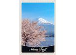 Vianmo Insegna In Legno 18X12 Cm Mont Fuji Japan Asien Baum