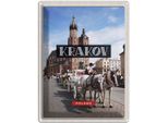 Vianmo Insegna Di Latta 40X30 Cm Krakow Polen Pferd Innenstadt Kirche