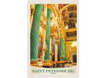Vianmo Insegna In Legno 18X12 Cm Saint Petersburg Kirche Von Innen