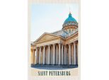 Vianmo Insegna In Legno 18X12 Cm Saint Petersburg Russland Kirche