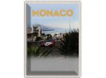 Vianmo Insegna Di Latta 40X30 Cm Monaco Frankreich Autorennen Strand