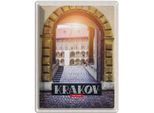 Vianmo Insegna Di Latta 40X30 Cm Krakow Polen Eingang GebäUde Stadt