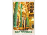Vianmo Insegna In Legno 18X12 Cm Saint Petersburg Kirche Von Innen