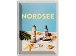 Vianmo Insegna Di Latta 40X30 Cm Nordsee Leuchtturm Strand Seestern