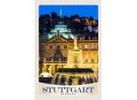Vianmo Insegna In Legno 18X12 Cm Stuttgart Schloss Abend
