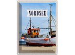 Vianmo Insegna Di Latta 40X30 Cm Nordsee Strand Reise Schiff Meer