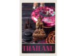 Vianmo Insegna In Legno 18X12 Cm Thailand Asien Buddha Gott Religion