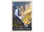 Vianmo Insegna In Legno 18X12 Cm Yellowstone Wasserfall Fluss