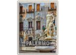 Vianmo Insegna Di Latta 40X30 Cm Palermo Italien Skulptur Altstadt