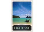 Vianmo Insegna In Legno 18X12 Cm Thailand Boot Himmel