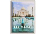 Vianmo Insegna Di Latta 40X30 Cm Indien Vordergarten Taj Mahal