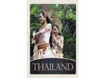 Vianmo Insegna In Legno 18X12 Cm Thailand Tropen Frau Religion
