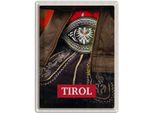 Vianmo Insegna Di Latta 40X30 Cm Tirol ÖSterreich Traditionell Kleid