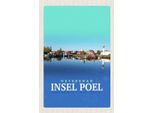 Vianmo Insegna In Legno 18X12 Cm Ostseebad Insel Poel See Boot