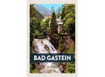 Vianmo Insegna In Legno 18X12 Cm Bad Gastein Wasserfall Wald