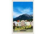 Vianmo Insegna In Legno 18X12 Cm Innsbruck Aussicht Stadt