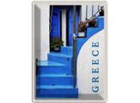 Vianmo Insegna Di Latta 40X30 Cm Greece Griechenland Blaue Treppen