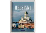 Vianmo Insegna Di Latta 40X30 Cm Helsinki Finnland Meer Stadt Kirche