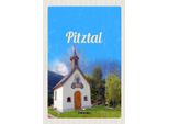 Vianmo Insegna In Legno 18X12 Cm Pitztal Kirche ÖSterreich