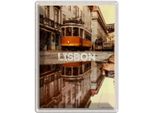 Vianmo Insegna Di Latta 40X30 Cm Lisabon Europa StraßEnbahn Stadt