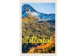 Vianmo Insegna In Legno 18X12 Cm Zillertal ÖSterreich Berg WäLder