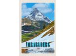 Vianmo Insegna In Legno 18X12 Cm Vorarlberg Schnee Winterzeit
