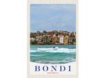 Vianmo Insegna In Legno 18X12 Cm Bond Australia Surfen Meer Wellen