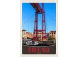 Vianmo Insegna In Legno 18X12 Cm Bilbao Spanien Europa Rote BrüCke