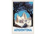 Vianmo Insegna In Legno 18X12 Cm Argentinien Gebirge Wanderung