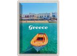 Vianmo Insegna Di Latta 40X30 Cm Greece Griechenland Meer Boot Strand