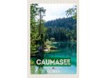 Vianmo Insegna In Legno 18X12 Cm Caumasee Schweiz Berge WäLder