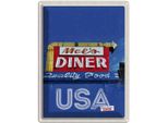 Vianmo Insegna Di Latta 40X30 Cm Amerika Mees Diner Restaurant Gericht