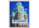 Vianmo Insegna Di Latta 40X30 Cm Helsinki Finnland Kirche Architektur