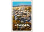 Vianmo Insegna In Legno 18X12 Cm Salzburg ÖSterreich Schloss Altstadt