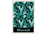 Vianmo Insegna In Legno 18X12 Cm Hawaii Insel Strand BläTter Blau