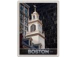 Vianmo Insegna Di Latta 40X30 Cm Usa Amerika Boston SehenswüRdigkeit